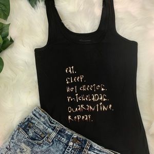 Black Quarantine Tank Top